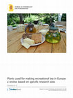 Research paper thumbnail of Plants used for making recreational tea in Europe: A review based on specific research sites