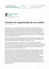 Research paper thumbnail of Cuando ser español dejó de ser exótico