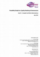 Research paper thumbnail of Feasibility Study for a Quality Ranking of Democracies