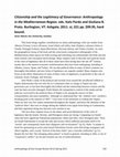 Research paper thumbnail of Citizenship and the Legitimacy of Governance: Anthropology in the Mediterranean Region (Pardo and Prato)