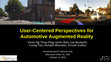 Research paper thumbnail of User-centered Perspectives for Automotive Augmented Reality