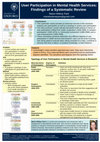 Research paper thumbnail of User Participation in Mental Health Services: Findings of a Systematic Review