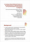 Research paper thumbnail of A Cochrane Mixed Methods Review on the Effectiveness & Appropriateness of Psychotherapeutic Interventions  for Migrants