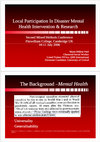 Research paper thumbnail of Local Participation In Disaster Mental Health Intervention and Research