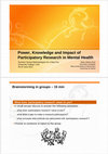 Research paper thumbnail of Power, Knowledge and Impact of Participatory Research in Mental Health