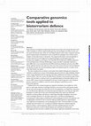 Research paper thumbnail of Comparative Genomics Tools Applied to Bioterrorism Defence