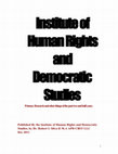 Research paper thumbnail of Institute of Human Rights and Democratic Studies-Primary Research with Photos