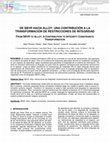 Research paper thumbnail of DE SBVR HACIA ALLOY: UNA CONTRIBUCIÓN A LA TRANSFORMACIÓN DE RESTRICCIONES DE INTEGRIDAD. FROM SBVR TO ALLOY: A CONTRIBUTION TO INTEGRITY CONSTRAINTS TRANSFORMATION