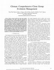 Research paper thumbnail of Cleman: Comprehensive Clone Group Evolution Management