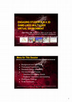 Research paper thumbnail of Engaging Students in a 3D Game-Like Multi-user Virtual Environment