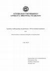 Research paper thumbnail of Egendom, medborgarskap och jakobinism i 1805 års haitiska konstitution - Om den haitiska revolutionens ideologiska och utopiska former. (Master thesis)