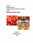 Research paper thumbnail of Model Rencana HACCP Industri Saus .