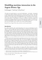 Research paper thumbnail of Modelling maritime interaction in the Aegean Bronze Age