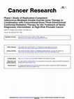 Research paper thumbnail of Phase I Study of Replication-Competent Adenovirus-Mediated Double-Suicide Gene Therapy in Combination with Conventional-Dose Three-Dimensional Conformal Radiation Therapy for the Treatment of Newly Diagnosed, Intermediate to High-Risk Prostate Cancer1