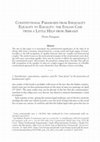 Research paper thumbnail of Constitutional paradoxes from dis-equality to equality: the Italian case (with a little help from abroad), in LGBTI Rights in the XXI Century, Forum, Udine, 2011, 75 ss.