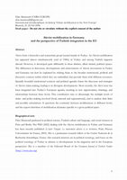 Research paper thumbnail of Alevist Mobilization In Germany and the Perspective of Turkish Integration In the EU