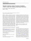 Research paper thumbnail of Molecular Evolutionary Analysis of Vertebrate Transducins: A Role for Amino Acid Variation in Photoreceptor Deactivation