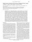 Research paper thumbnail of Simple, Intuitive Calculations of Free Energy of Binding for Protein−Ligand Complexes. 1. Models without Explicit Constrained Water