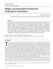 Research paper thumbnail of Religion and Sustainable Development: Analysing the Connections