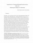 Research paper thumbnail of Topical Review of Confucian Philosophy Research in Korea,  2009–2012: Embracing the Ambiguity of Confucianism