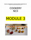 Research paper thumbnail of COOKERY m ODULE 3