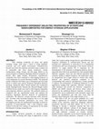 Research paper thumbnail of FREQUENCY DEPENDENT DIELECTRIC PROPERTIES OF BT/PARYLENE NANOCOMPOSITES FOR ENERGY STORAGE APPLICATIONS