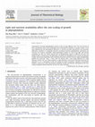 Research paper thumbnail of Light and nutrient availability affect the size-scaling of growth in phytoplankton