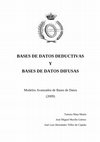 Research paper thumbnail of BASES DE DATOS DEDUCTIVAS Y BASES DE DATOS DIFUSAS