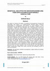 Research paper thumbnail of Beneficial and Effective Microorganisms (BEM) for Sustainable Agriculture 