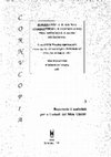 Research paper thumbnail of Pórtico de Homenatge a F. Giunta “Committenza e Committenti tra Antichità e Alto Medioevo”, Barcelona 1996, pp. 3-7.