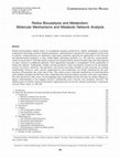 Research paper thumbnail of Redox biocatalysis and metabolism: molecular mechanisms and metabolic network analysis