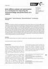 Research paper thumbnail of Joint stiffness analysis and optimization as a mechanism for improving the structural design and performance of a vehicle