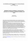 Research paper thumbnail of Metadata Common Vocabulary: a journey from a glossary to an ontology of statistical metadata, and back