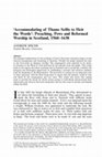 Research paper thumbnail of “Accommodating of tham selffis to heir the worde”. Preaching, Pews and Reformed Worship in Scotland, 1560–1638