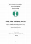 Research paper thumbnail of Developer, demolice, dotace: Spor o osud Víceúčelové sportovní haly