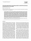 Research paper thumbnail of Community approaches to preventing mother-to-child HIV transmission: perspectives from rural Lesotho