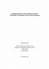 Research paper thumbnail of Managing Ethnicity under Authoritarian Rule: Transborder Nationalisms in Post-Soviet Kazakhstan