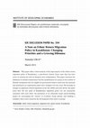 Research paper thumbnail of A Note on Ethnic Return Migration Policy in Kazakhstan: Changing Priorities and a Growing Dilemm 