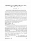 Research paper thumbnail of A new static progressive splint for treatment of knee and elbow flexion contractures