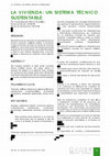 Research paper thumbnail of La vivienda: un sistema técnico sustentable 