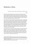 Research paper thumbnail of Modernite ve Birey