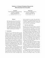 Research paper thumbnail of Intrinsic vs. extrinsic evaluation measures for referring expression generation