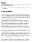 Research paper thumbnail of Las subvenciones no-agrícolas en la OMC: consideraciones para la negociación