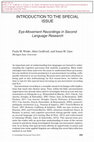 Research paper thumbnail of  Introduction to the special issue. Eye-movement recordings in second language acquisition research