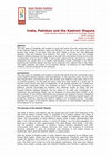 Research paper thumbnail of AsianStudiesInstitute India,PakistanandtheKashmirDispute