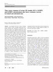 Research paper thumbnail of Time course responses of serum GH, insulin, IGF-1, IGFBP1, and IGFBP3 concentrations after heavy resistance exercise in trained and untrained men