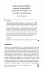 Research paper thumbnail of Inspiring Sustainability beyond Sustainability: Sustainable Development and the Ultimate Hindu Purpose