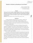 Research paper thumbnail of Educación y Crisis Laboral: ¿Cuál modelo para el caso de México?