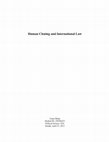 Research paper thumbnail of Human Cloning and International Law