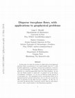 Research paper thumbnail of Disperse two-phase flows, with applications to geophysical problems